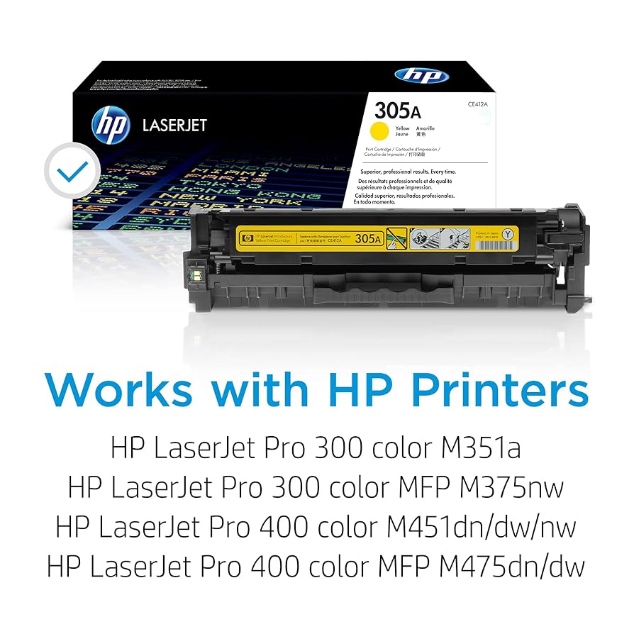 HP 305A　２本 Amazon.com: HP 305A Cyan, Magenta, Yellow Toner Cartridges